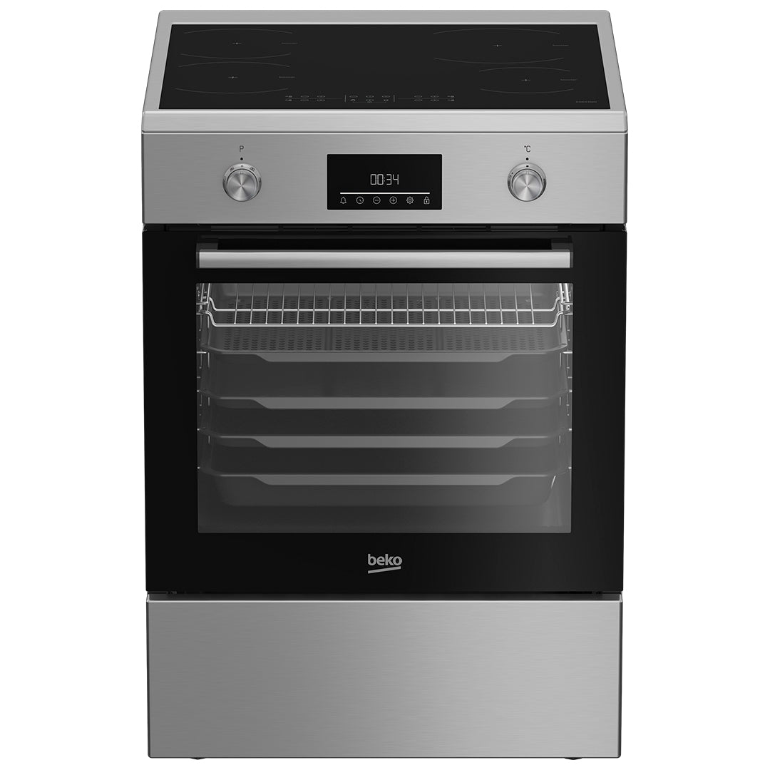 Fogão BEKO FSM89302GXS | 4 zonas, Forno 72L, Classe A