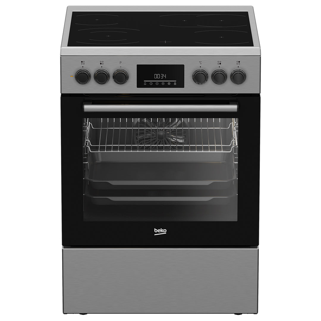 Fogão BEKO FSE67310GX | 72L, Vitrocerâmica, A