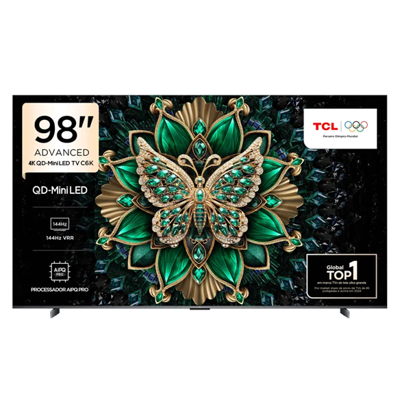 TV TCL 98C6K | 98", Mini LED, 4K, Google TV