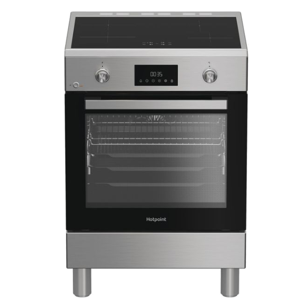 Fogão Elétrico Hotpoint H6I8LMSAX | Indução, Forno Multifunções, 78L