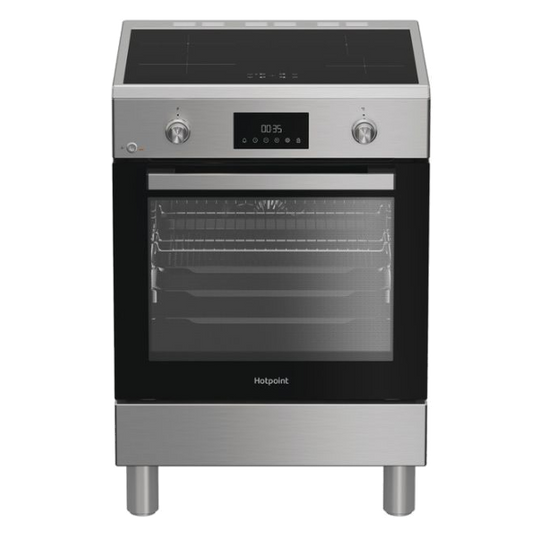 Fogão Elétrico Hotpoint H6I8LMSAX | Indução, Forno Multifunções, 78L