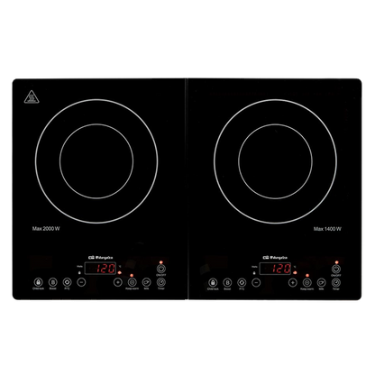 Placa de Indução ORBEGOZO PIC 4000 | 2 zonas, 36 cm, 3,4 kW
