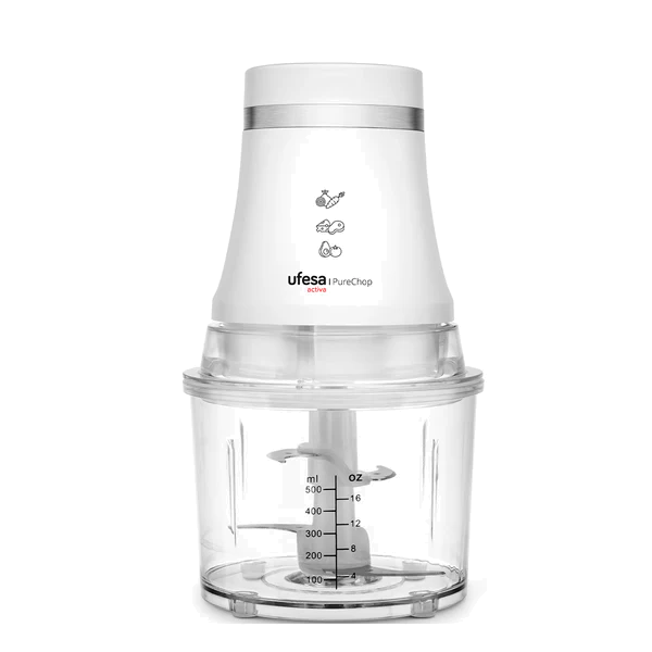 Picadora UFESA Purechop | 400W, 0.5L, 4 Lâminas