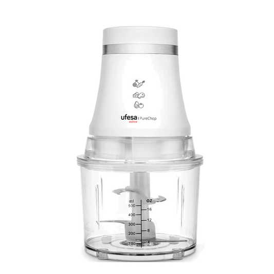 Picadora UFESA Purechop | 400W, 0.5L, 4 Lâminas