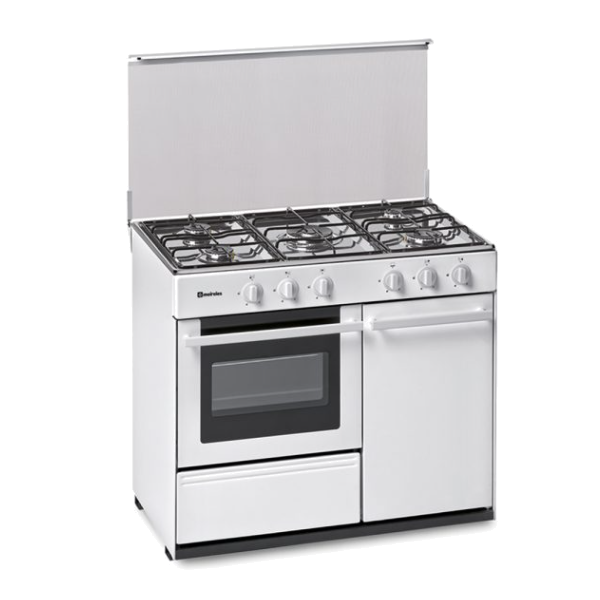 Fogão Gás MEIRELES N921WNVS | 5 queimadores, forno gás 55L, Classe A