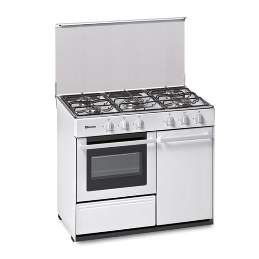 Fogão Gás MEIRELES N921WNVS | 5 queimadores, forno gás 55L, Classe A