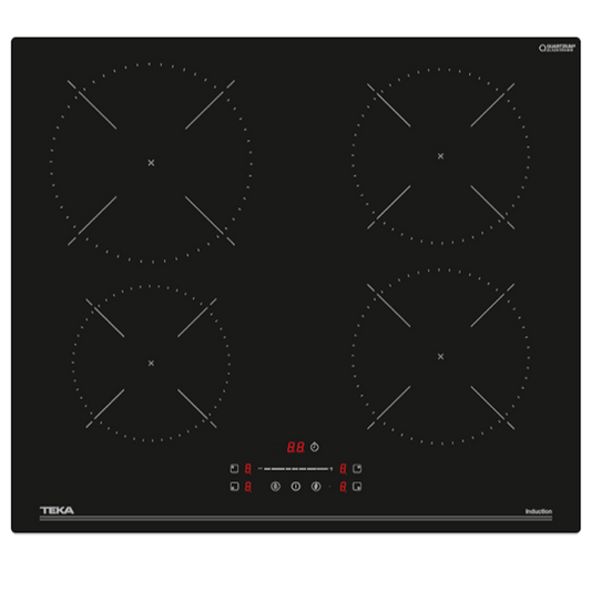 Placa de Indução TEKA IBG 64SSM BK | 4 zonas, Touch Control, 7400W