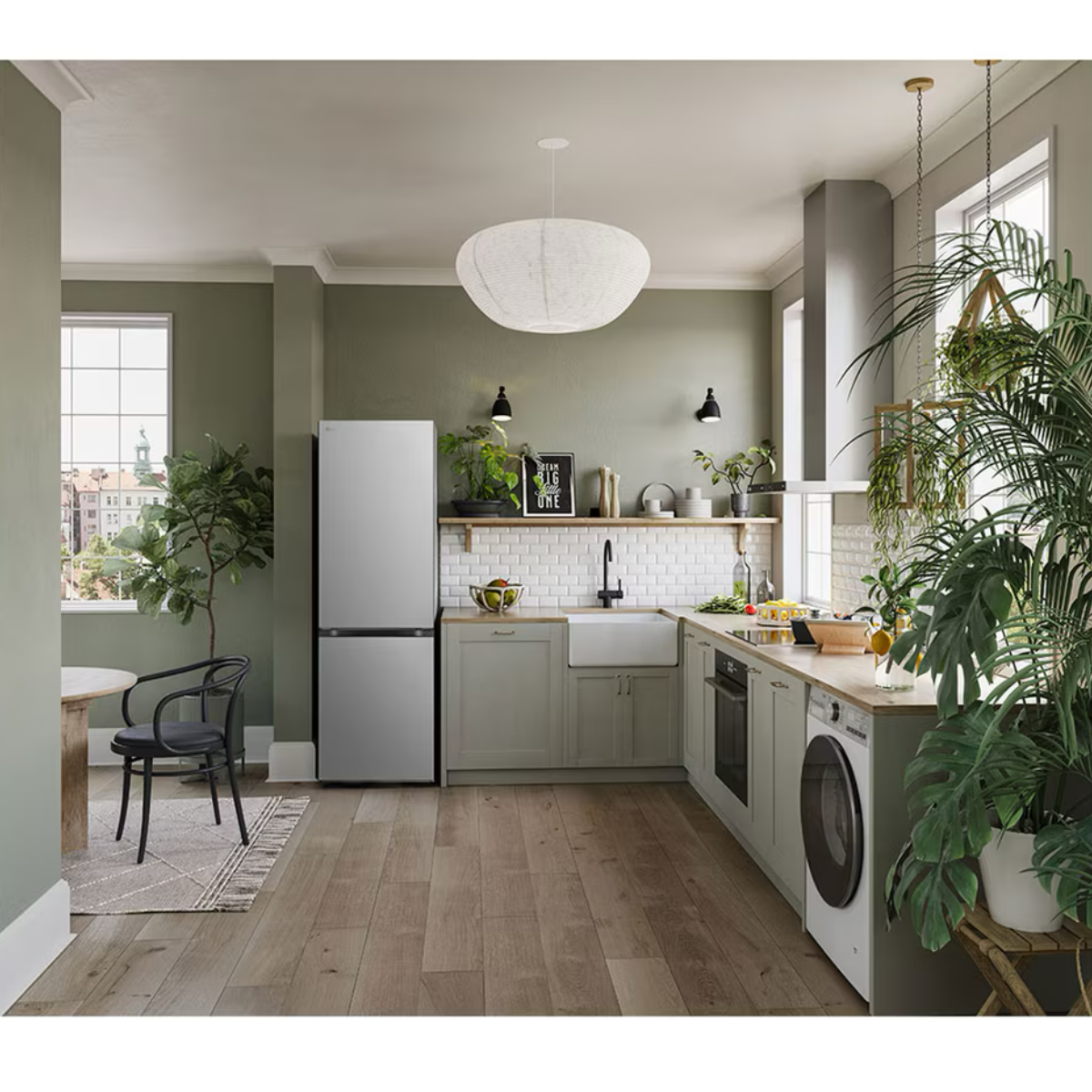 Frigorífico Combinado LG GBV3100CPY | 344L, No Frost, Classe C