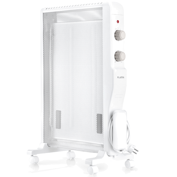Radiador Mica FLAMA 2331fl | 1500W, IP24, Termóstato regulável