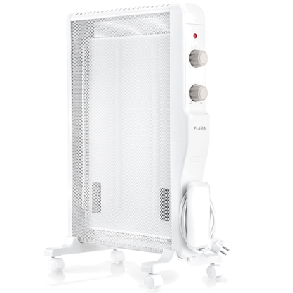 Radiador Mica FLAMA 2331fl | 1500W, IP24, Termóstato regulável