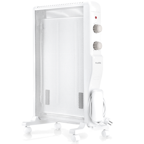 Radiador Mica FLAMA 2331fl | 1500W, IP24, Termóstato regulável