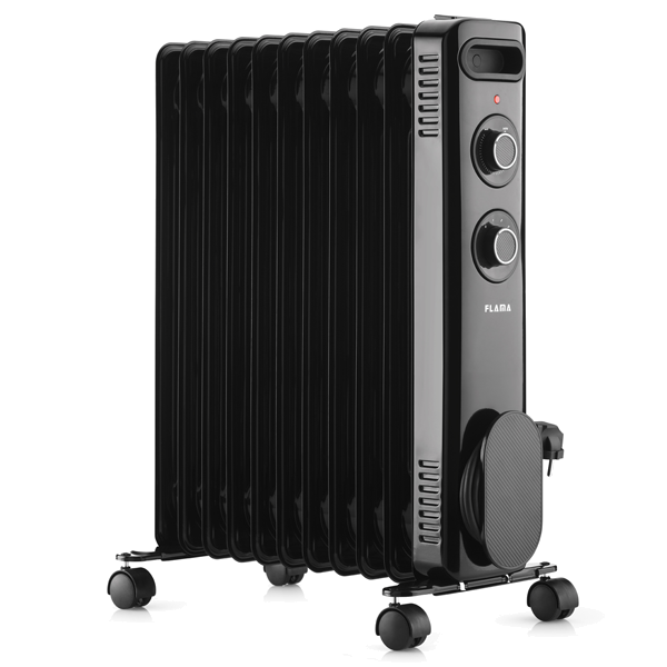 Aquecedor a Óleo FLAMA 2367fl | 2500W, 11 elementos, Termóstato