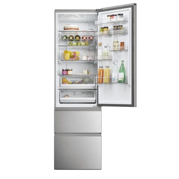Frigorífico Combinado HAIER HTW5620ENMG | 414L, No Frost, Classe E