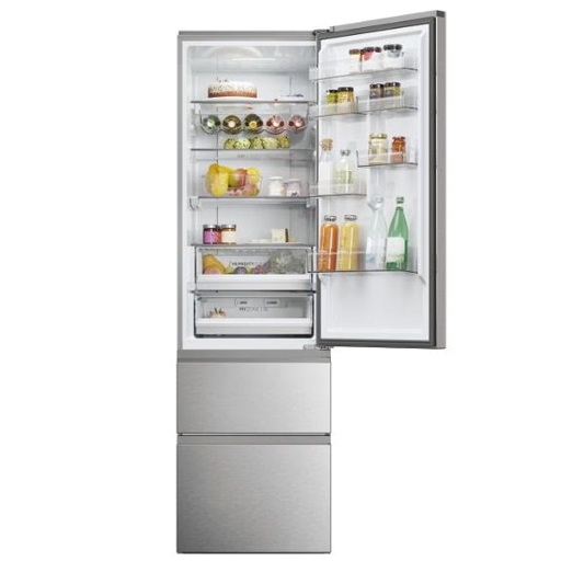Frigorífico Combinado HAIER HTW5620ENMG | 414L, No Frost, Classe E