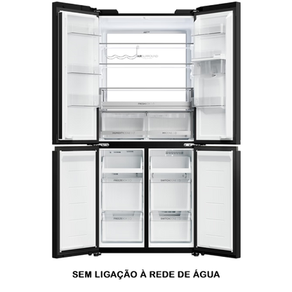 Frigorífico Americano HAIER HCKR7819DWGB | 459L, No Frost, Classe D