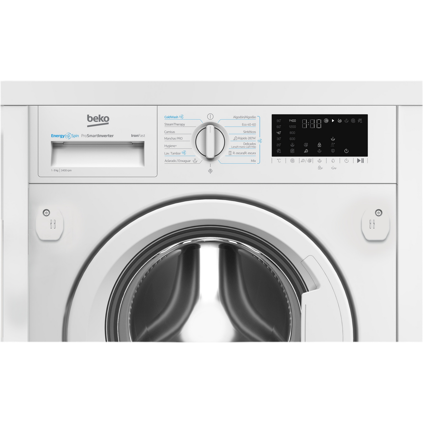 Máquina de Lavar Roupa Encastre Beko B3WBT49435WB | 9 kg, 1400 rpm, A