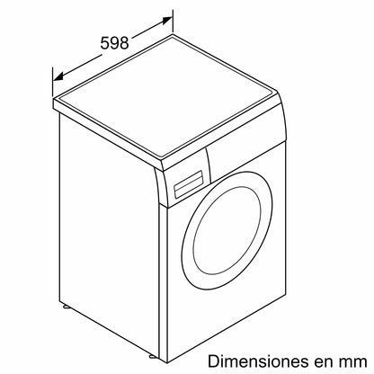 Máquina de Lavar Roupa Bosch WUU28T8XES | 8kg, 1400rpm, Classe A