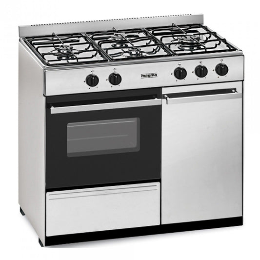 Fogão a Gás MAGMA 901XST | 4 queimadores, Forno a Gás, 55L