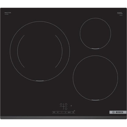 Placa de Indução Bosch Puj631bb5e | 3 zonas, 4.600W, 60cm, TouchSelect