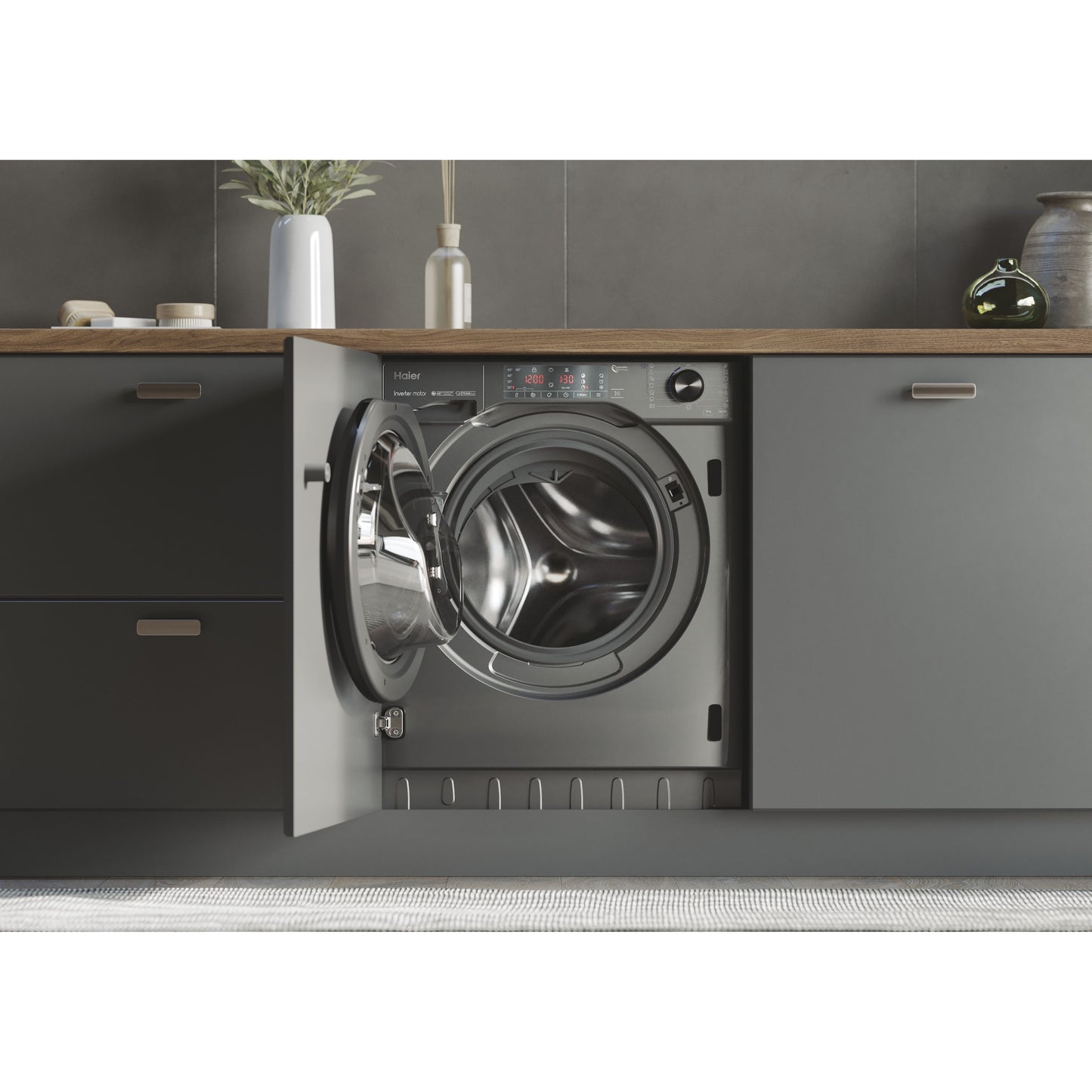 Máquina Lavar Roupa Encastre Haier Hwq90b416fwbrs | 9kg, 1600rpm