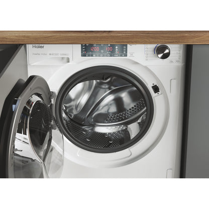 Máquina de Lavar Roupa Haier HWQ90B416FWB-S | 9 Kg, 1600 RPM, Classe A