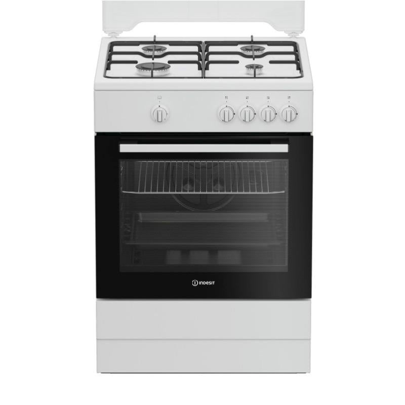 Fogão a Gás Indesit I6GGKMW | 4 Queimadores, Forno Gás, 64L