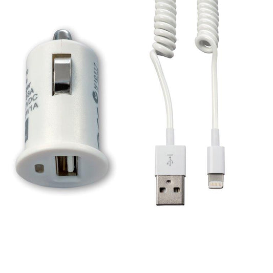 Carregador Auto Tech Fuzzion 23 | 1USB, 12V, Branco