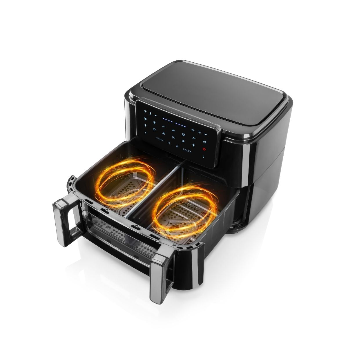 Fritadeira Digital Sem Óleo Haeger Super Cook 10L | 10 Programas, 2 Gavetas, 2600 W