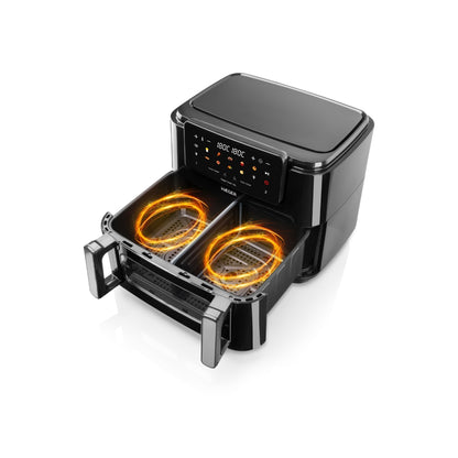 Fritadeira Haeger Super Cook 10L | 10L, 2 Cubas, 2600W