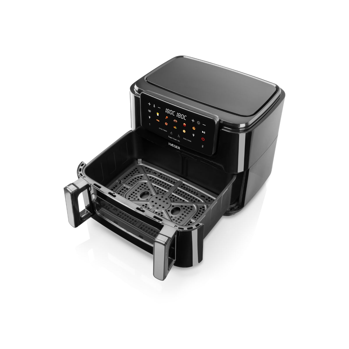 Fritadeira Haeger Super Cook 10L | 10L, 2 Cubas, 2600W