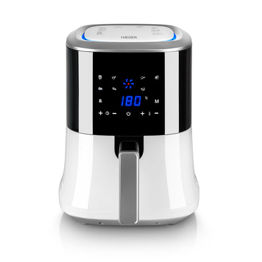 Fritadeira Sem Óleo Digital Haeger Aero Fryer | 2.2L, 8 Programas, Controle Digital