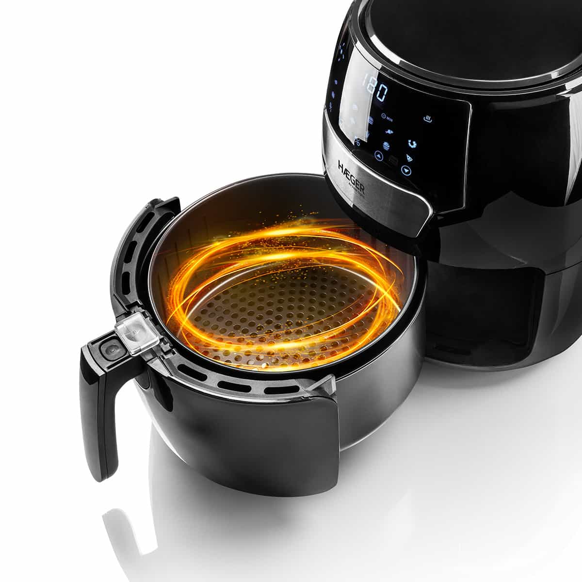 Fritadeira Sem Óleo Digital Haeger Air Feast Digital | 3.7L, Temporizador 60 min, 200 °C