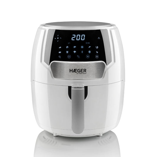 Fritadeira Sem Óleo Haeger Air Feast Digital White | 4.2L, Temperatura Ajustável