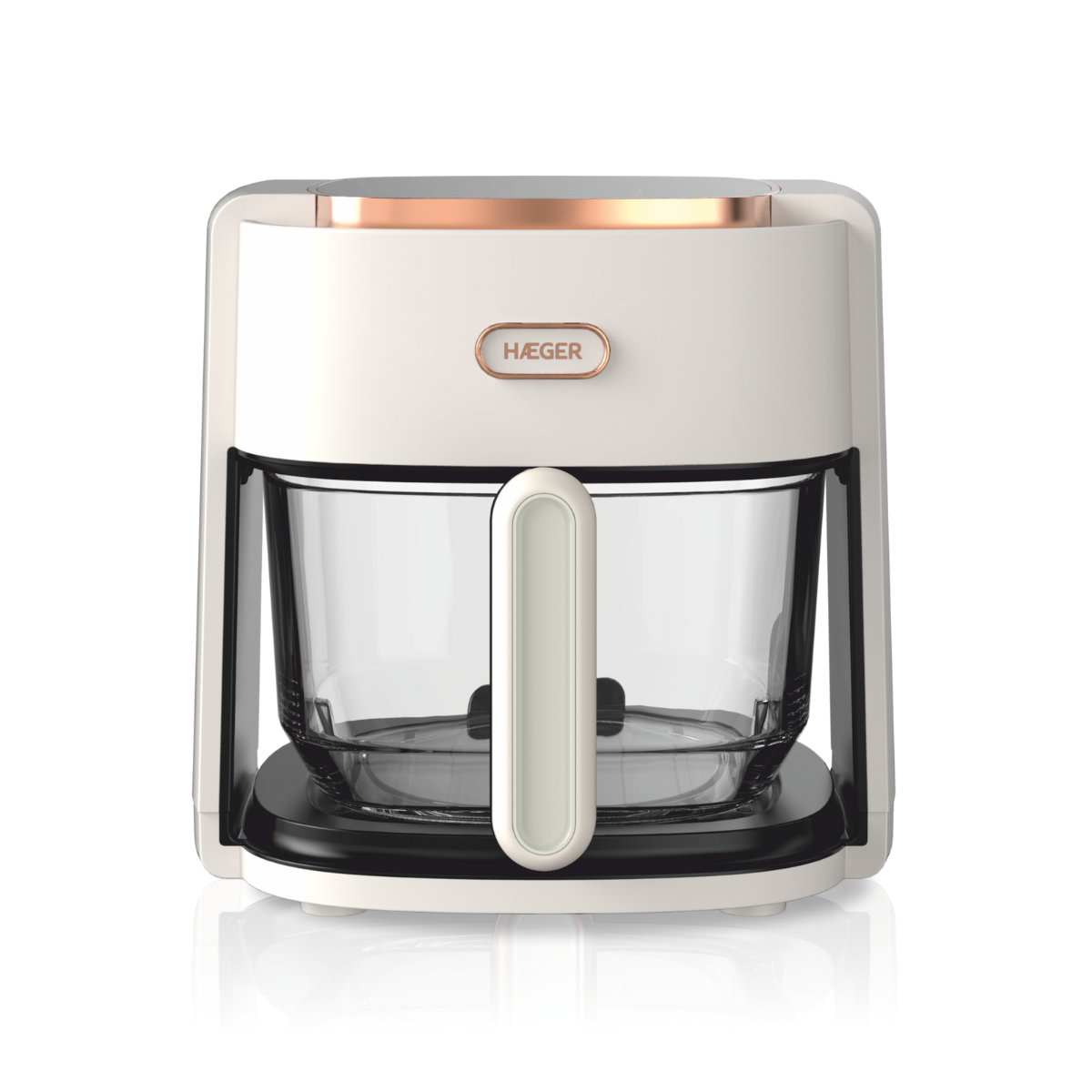 Fritadeira Haeger Air Glass AF-G45.006B | 4.5L, 1200W, 8 Programas