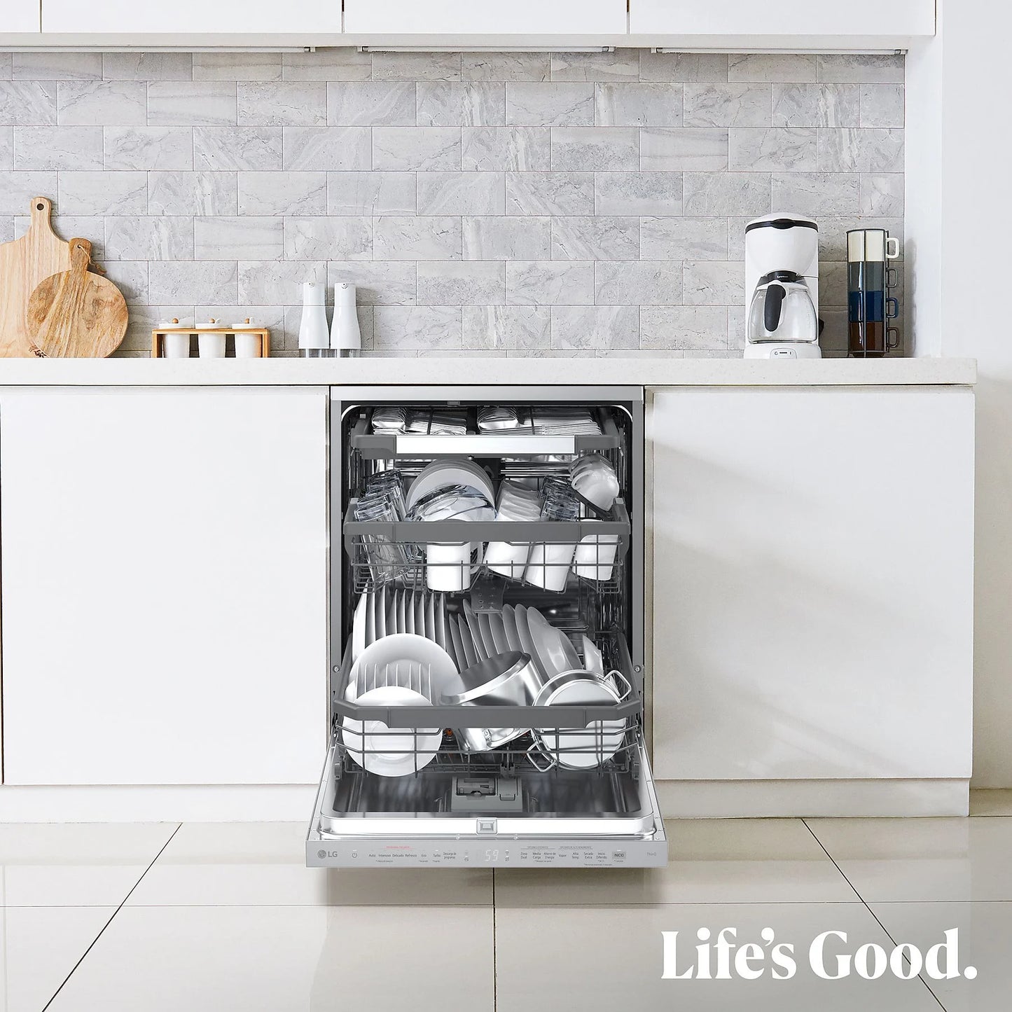 Máquina de Lavar Loiça LG DF375HVS | 14 Talheres, QuadWash, Classe A