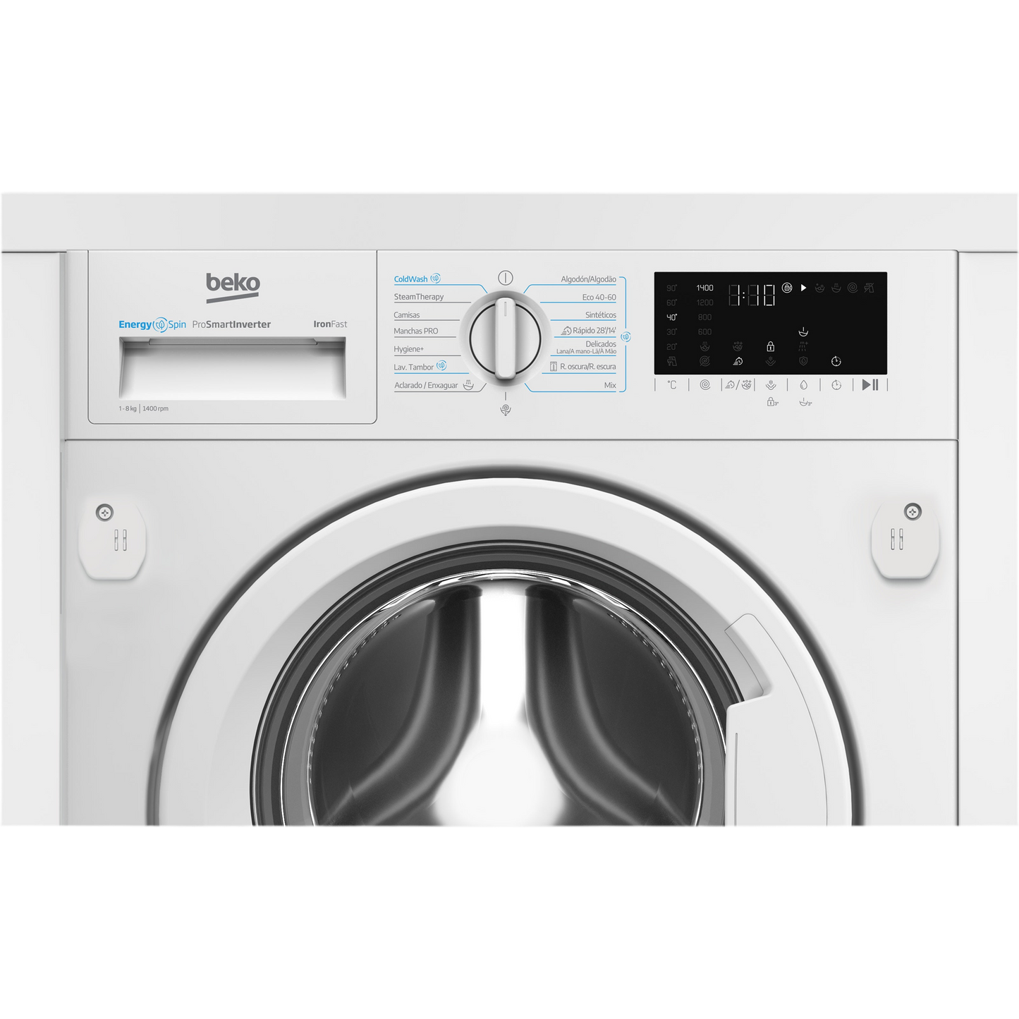 Máquina de Lavar Roupa Encastre Beko B3WBT48435WB | 8 kg, 1400 rpm, A