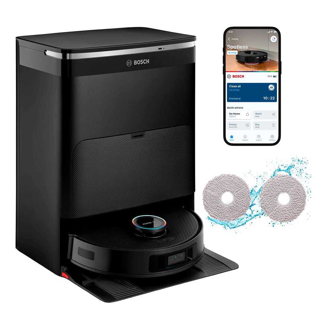 Aspirador Bosch Spotless Max Cam BCRDW3BX | Aspira e Lava, 11000 Pa