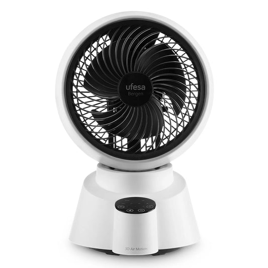 Ventilador de Mesa UFESA Bergen | 45W, Ø22cm, 3D Air Motion