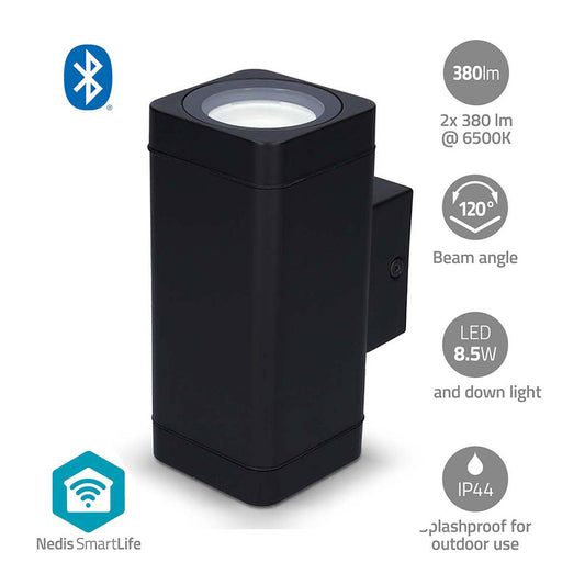 Aplique de Parede Nedis Smartlife BTLOW05RGBW | 760lm, 8.5W, IP44