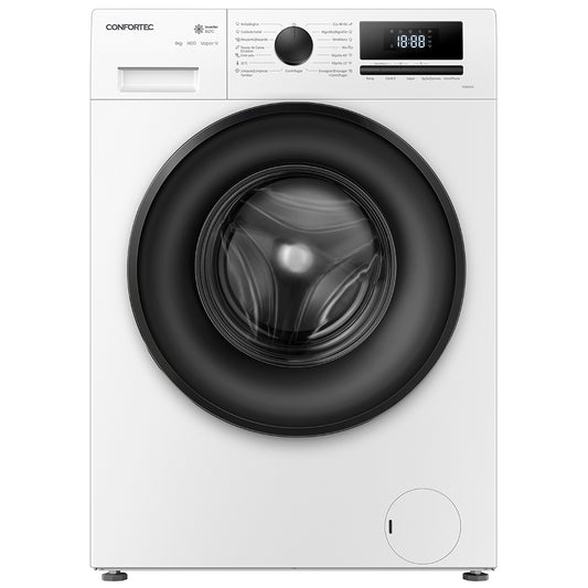 Máquina de Lavar Roupa CONFORTEC CF8314IA | 8kg, 1400rpm, Classe A