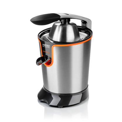 Espremedor de Citrinos Haeger Pro Juice 600 | 600W, Inox, 2 cones