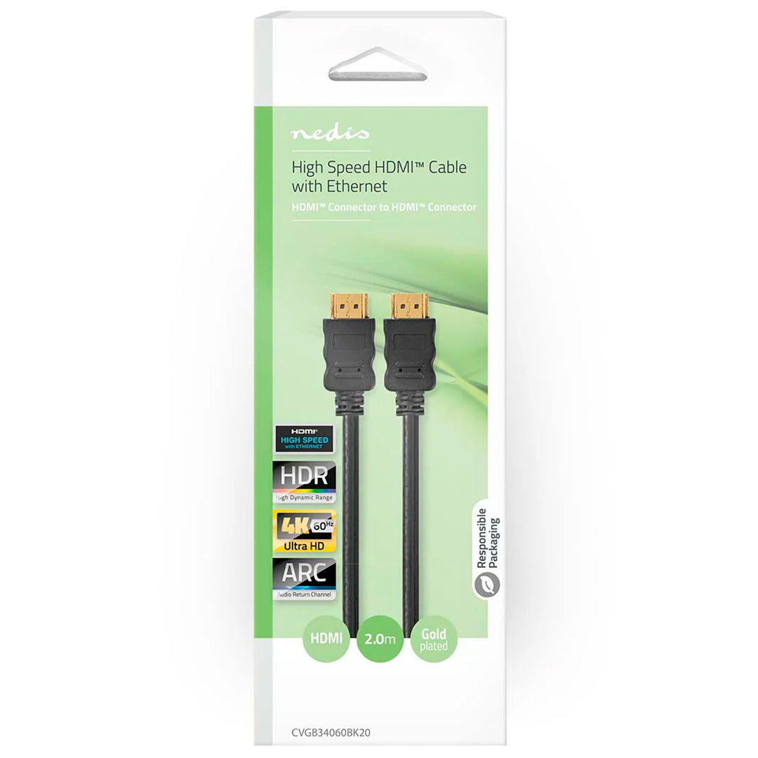 Cabo HDMI Nedis | 4K 60Hz, ARC, 18 Gbps