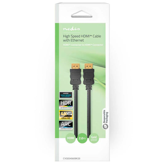 Cabo HDMI Nedis | 4K 60Hz, ARC, 18 Gbps