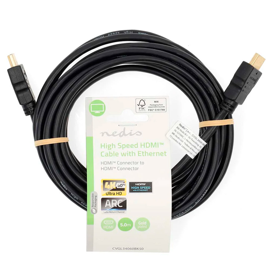Cabo HDMI Nedis | 4K a 60Hz, ARC, 18 Gbps