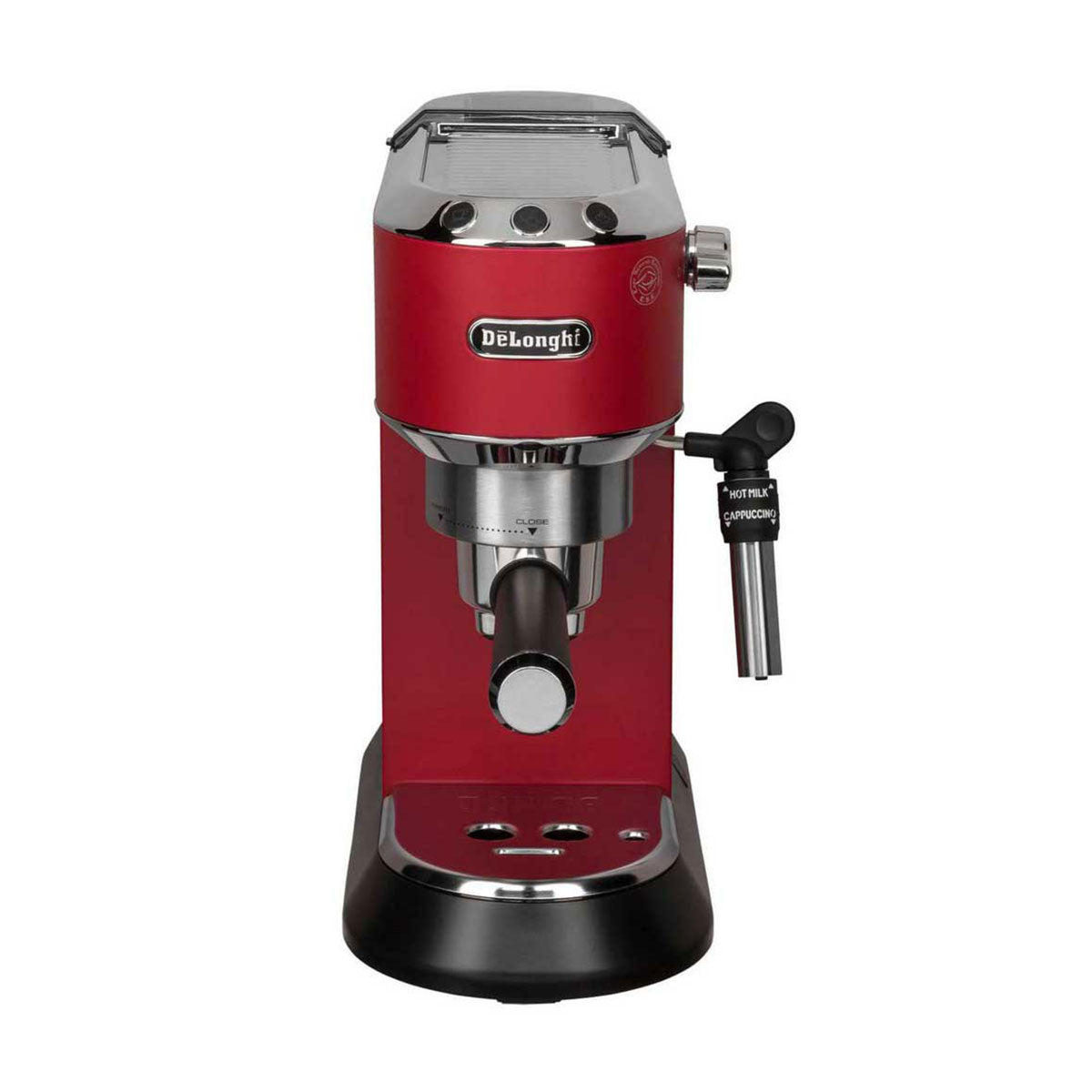Máquina de Café DeLonghi Dedica | 1300W, 15 Bar, Vermelha