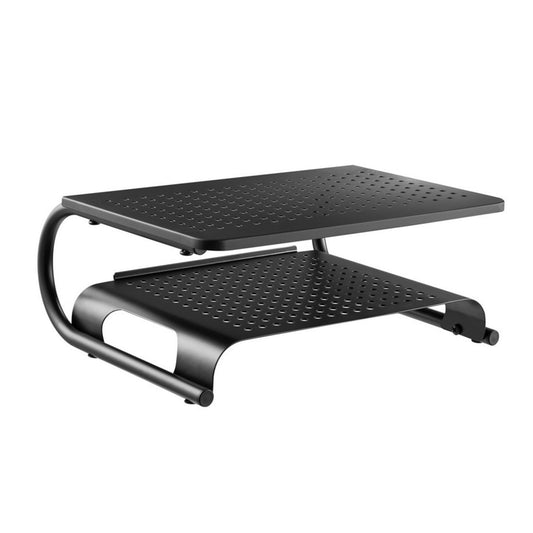 Base Ergonómica para Monitor NAPOFIX ERGO110 | 2 Prateleiras, 20kg