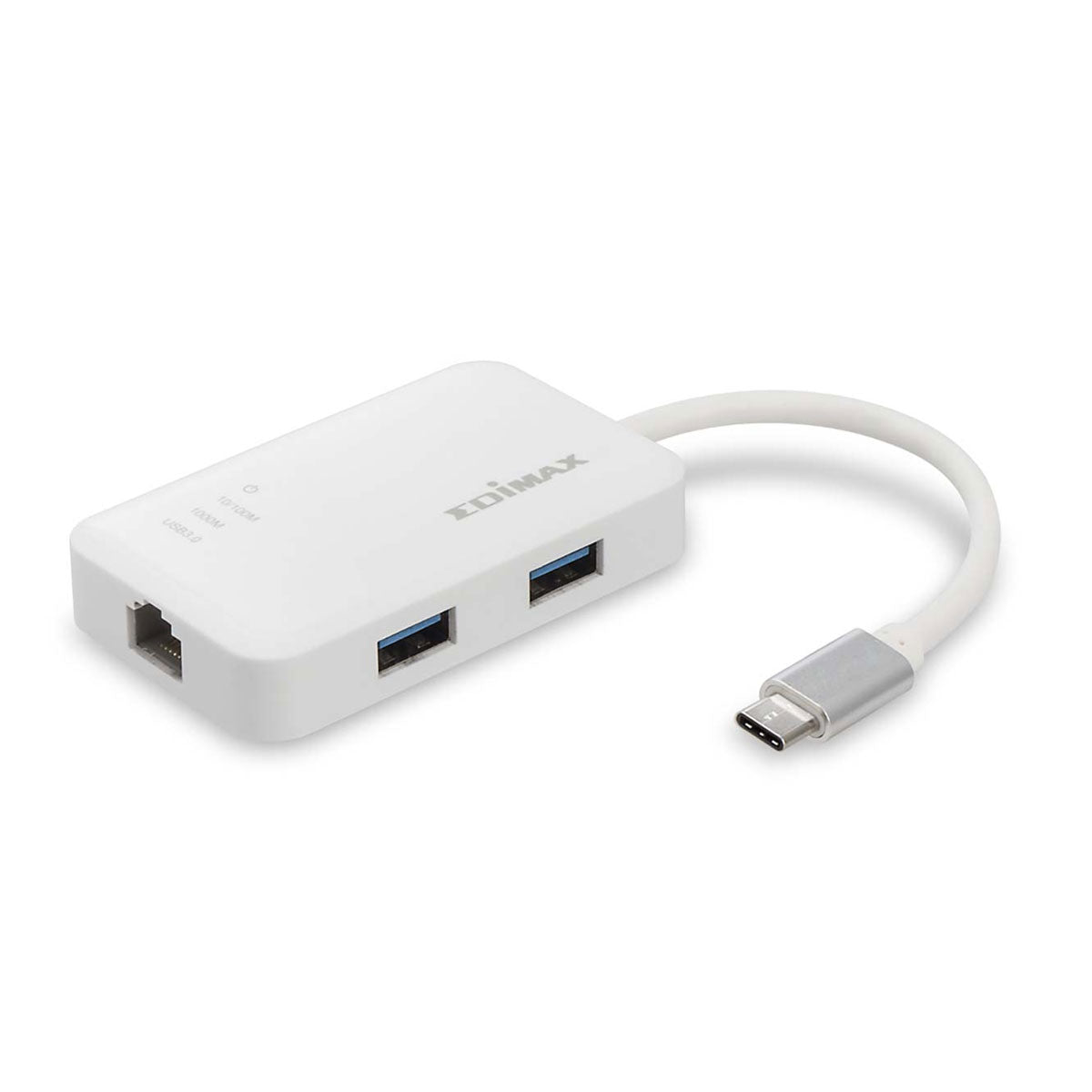 Hub USB NEDIS EU4308 | 3 Portas USB 3.0, Gigabit Ethernet, USB-C