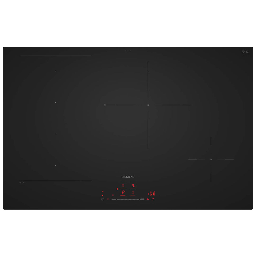 Placa de Indução SIEMENS EX81AHEC1E | 4 Zonas, 80cm, 7.4kW