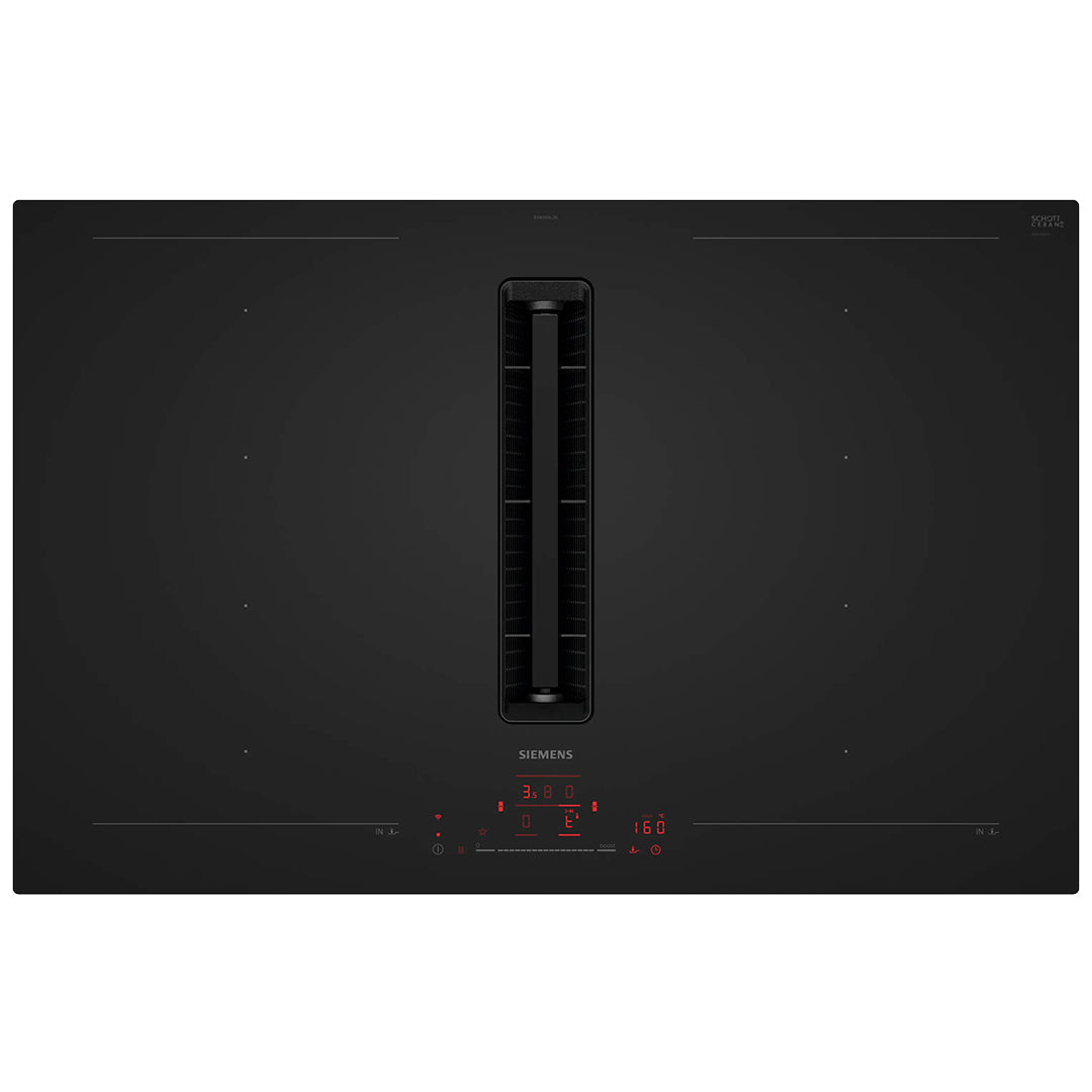 Placa Indução SIEMENS 80cm | Ventilação Integrada, Vidro Mate
