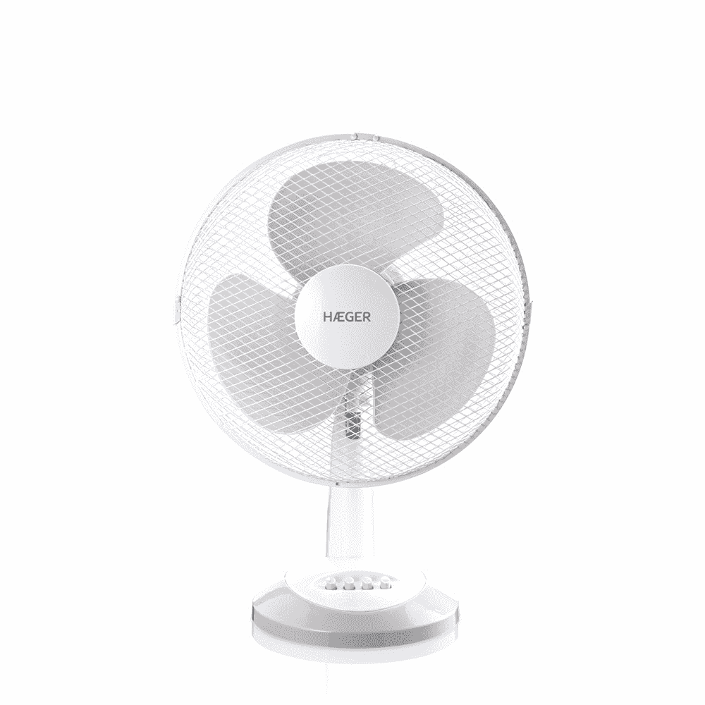 Ventoinha de Mesa Haeger Little Wind | 30 cm, 40 W, 3 Velocidades, Oscilação 90º